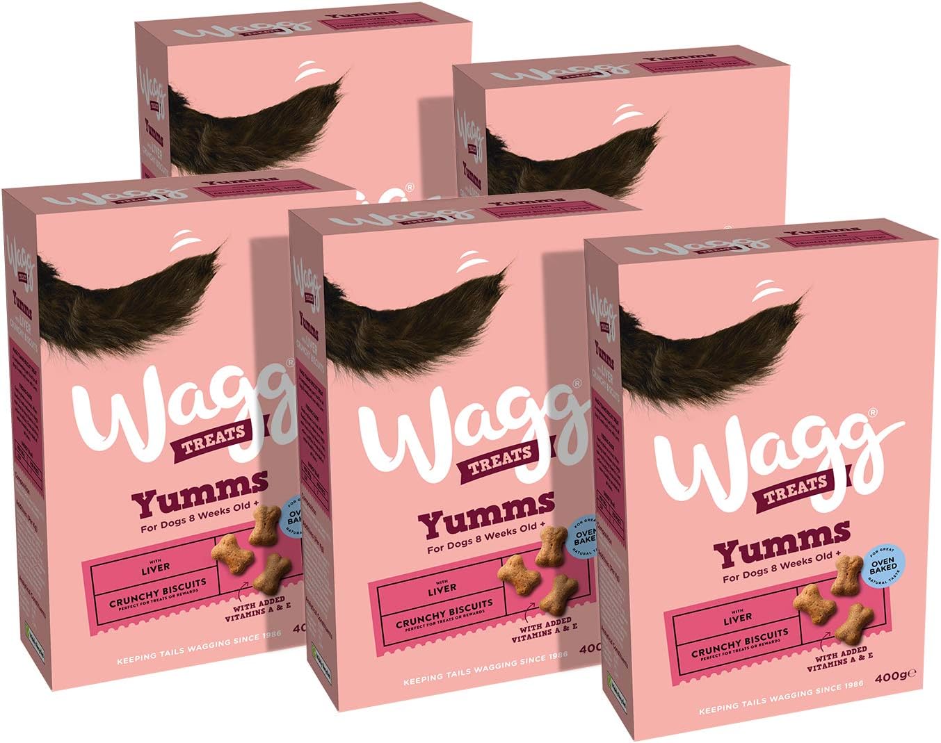 Wagg'mmms Dog Biscuits With Liver 400 g (Pack of 5)