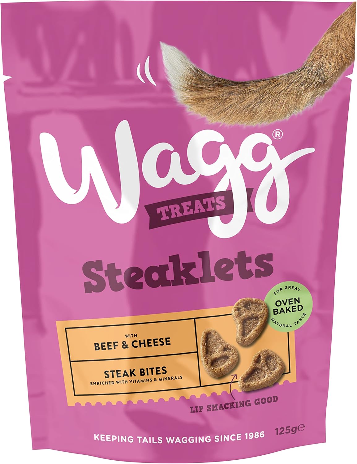 baycheers Wagg Steaklet Dog Treats 125 g Pack of 7